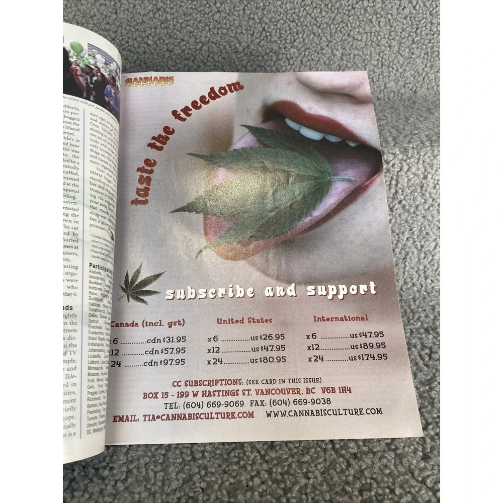 CANNABIS CULTURE MAGAZINE‎ JULY/AUGUST 2000